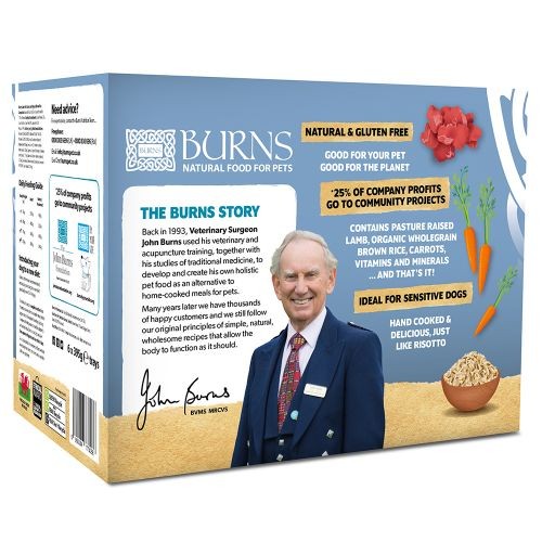 Burns Penlan Farm with Lamb, Brown Rice and Vegetables Dog Pouches 6 x 400g