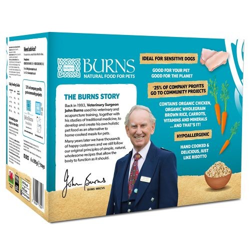 Burns Penlan Farm with Chicken Brown Rice and Vegetables Dog Pouches 6 x 395g