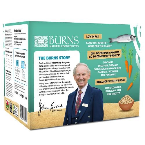 Burns Penlan Farm with Fish, Brown Rice and Vegetables Dog Pouches 6x400g