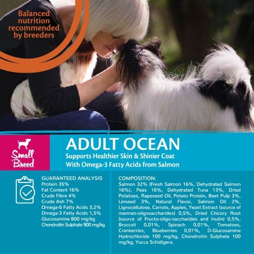 Wellness CORE Small Breed Ocean Fish with Salmon Grain Free Adult Dry Dog Food 1.5kg