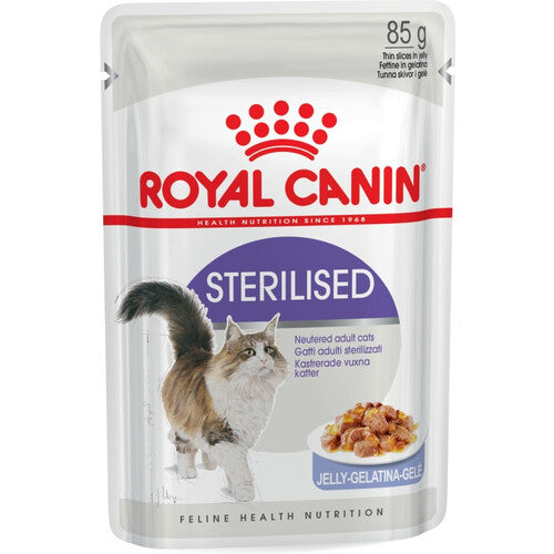 Royal Canin Sterilised Cat Food in Jelly Pouches 12 x 85g