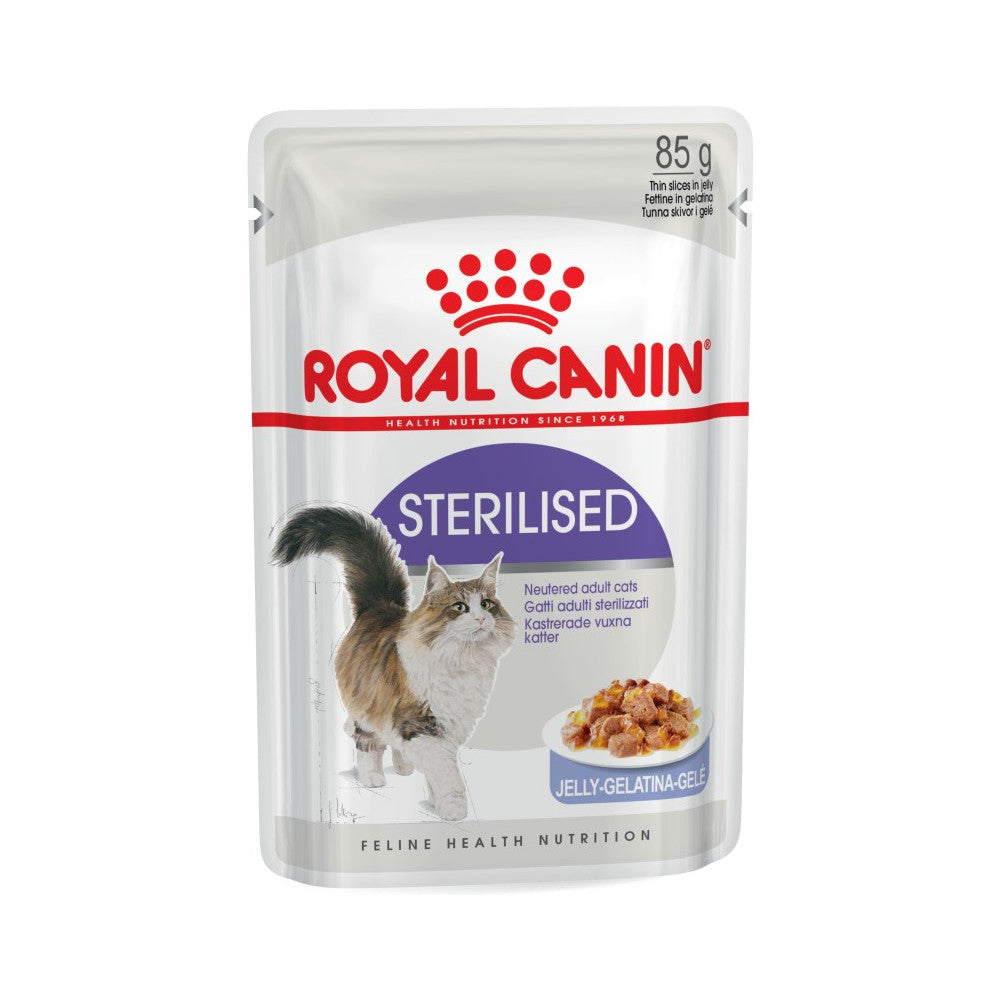 Royal Canin Sterilised Cat Food in Jelly Pouches 12 x 85g