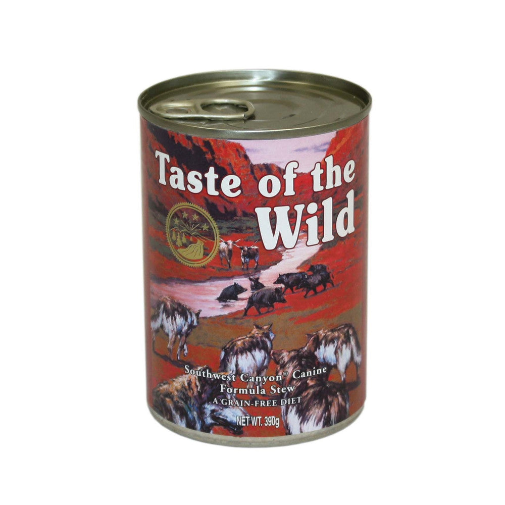 Taste of the Wild Southwest Canyon Canine Canned Wet Dog Food in Gravy 12 x 390g