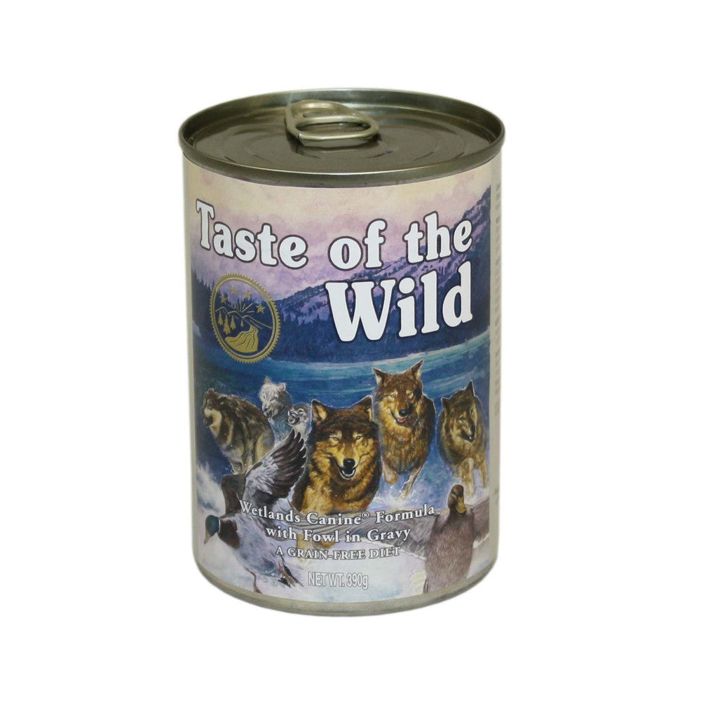 Taste of the Wild Wetlands Canine Canned Wet Dog Food in Gravy 12 x 390g