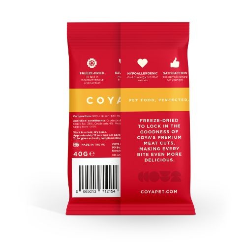 Coya Adult Freeze Dried Dog Treats Chicken 40g