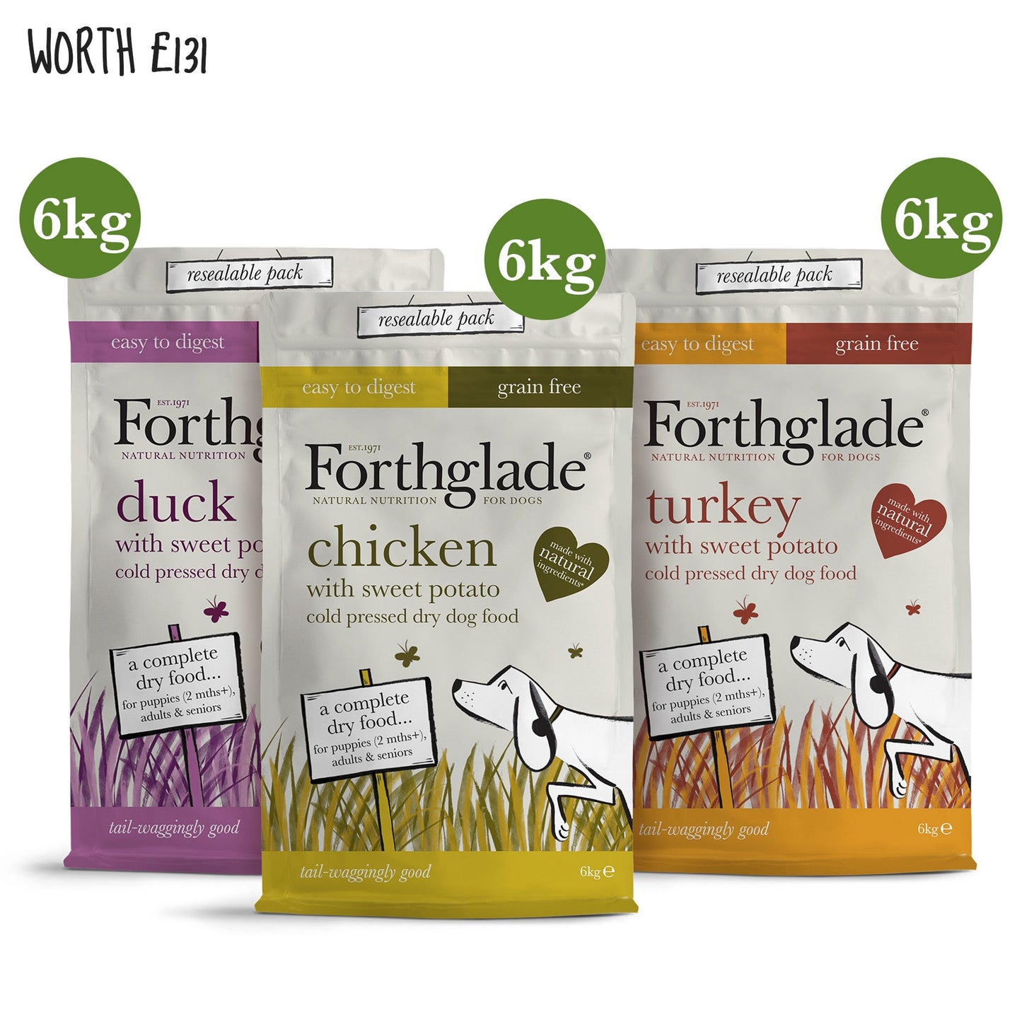 Poultry Cold Pressed Dry Food Flavour Bundle (3 x 6kg)