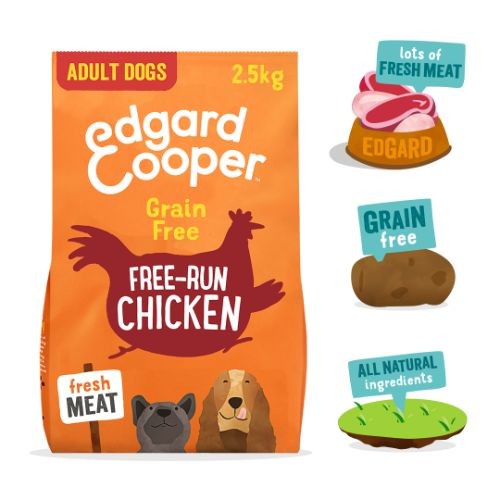 Edgard & Cooper Adult Grain Free Dry Dog Food with Fresh Free-Run Chicken 2.5kg