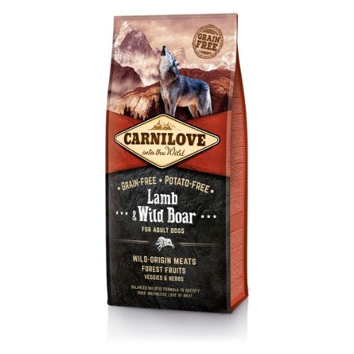 Carnilove Lamb & Wild Boar Adult Dry Dog Food 12kg