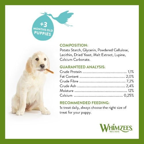 Whimzees Puppy Stixx Value Bag Dog Treats M/L 14 Pack
