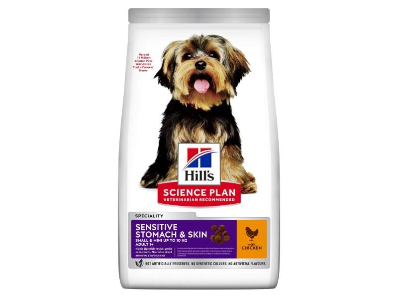 Hill's Science Plan Adult Sensitive Stomach & Skin Small & Mini Dry Dog Chicken 1.5kg