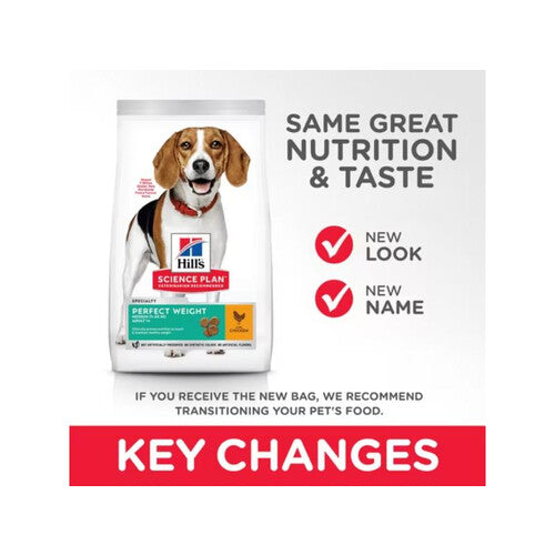 Hill's Science Plan Adult Perfect Weight Medium Dry Dog Chicken 2kg