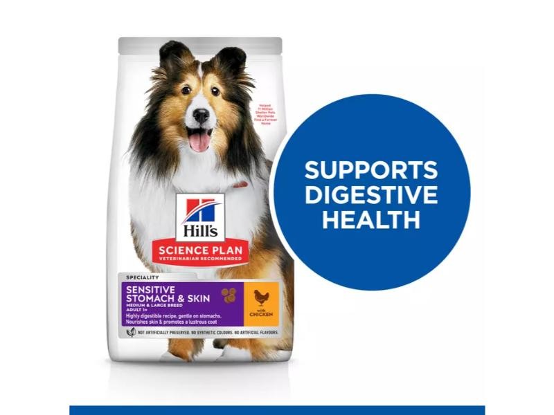 Hill's Science Plan Adult Sensitive Stomach & Skin Medium Dry Dog Chicken 14kg