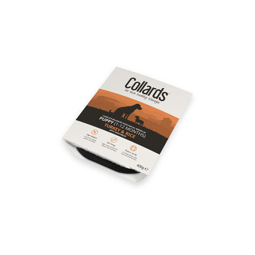 Collards Turkey Wet Puppy Food - 7 x 395g Trays