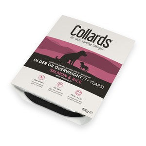 Collards Salmon Senior Wet Dog Food- 7 x 395g Trays