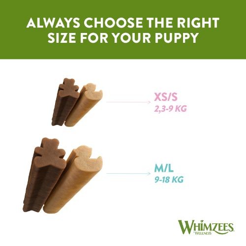 Whimzees Puppy Stixx Value Bag Dog Treats M/L 14 Pack