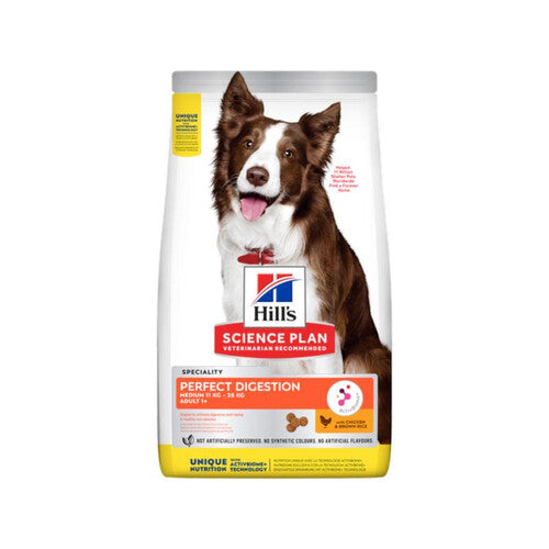 Hill's Science Plan Canine Adult Perfect Digestion Medium Dry Dog Chicken 2.5kg