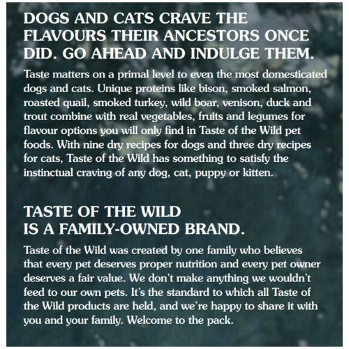 Taste of the Wild High Prairie Grain Free Dry Puppy Food 2kg