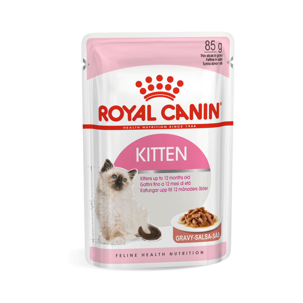 Royal Canin Kitten Instinctive Cat Food in Gravy Pouches 12 x 85g
