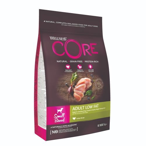 Wellness CORE Small Breed Low Fat Turkey Grain Free Adult Dry Dog Food 5kg