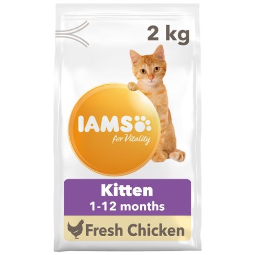 IAMS for Vitality Dry Kitten Food with Fresh Chicken 2kg