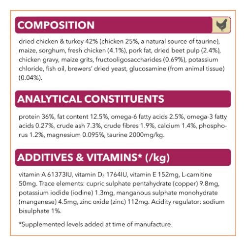 IAMS for Vitality Senior Dry Cat Food with Fresh Chicken 2kg