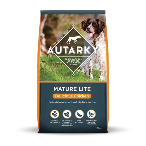 Autarky Delicious Chicken Mature Lite Dry Dog Food 12kg