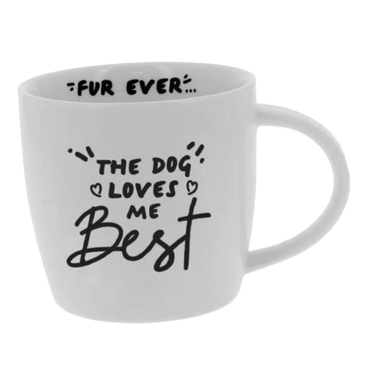 'The Dog Loves Me Best' Mug
