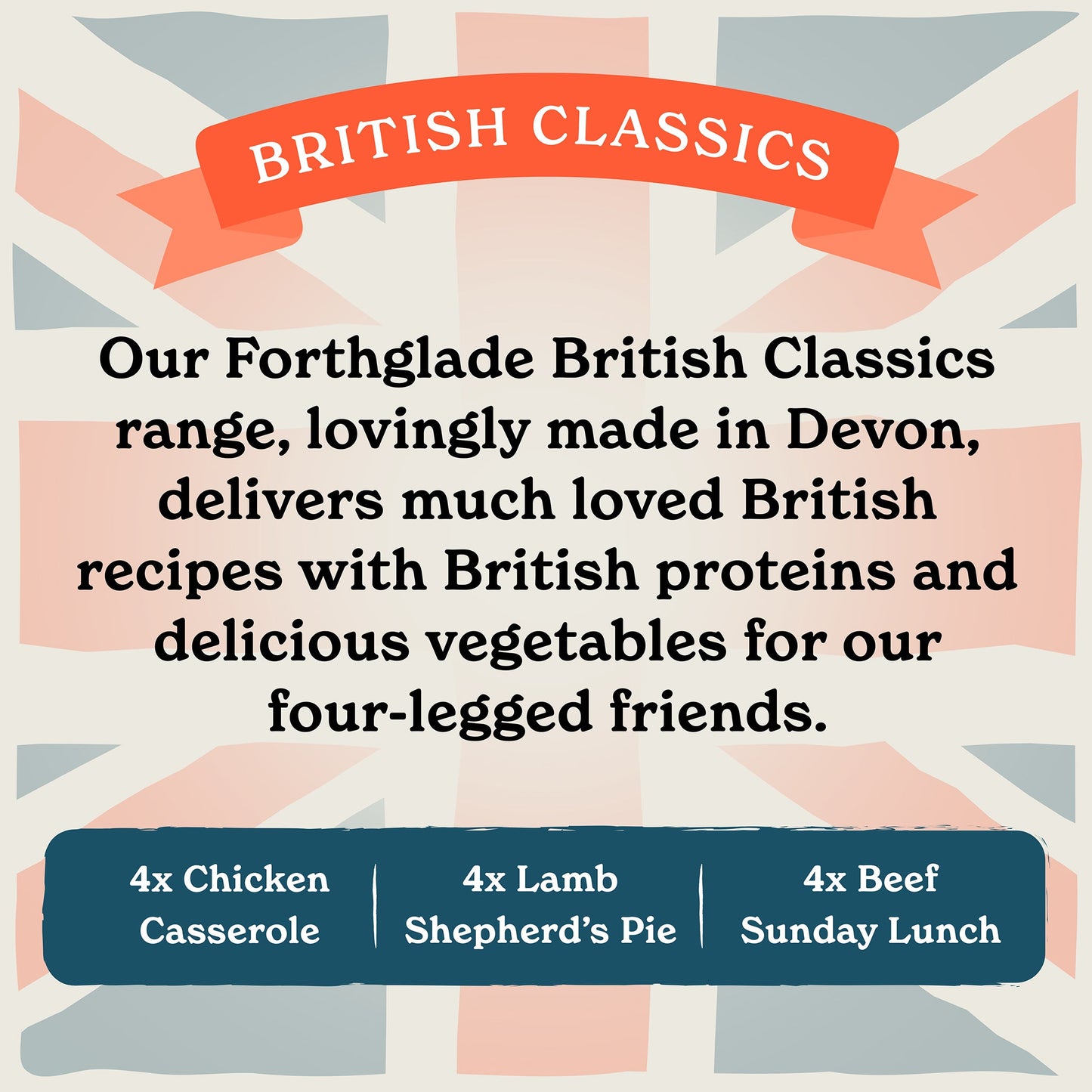 British Classics - Chicken Casserole, Lamb Shepherd's Pie & Beef Sunday Lunch - Variety Pack