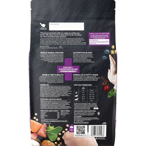 Billy + Margot Chicken and Superfood Dry Dog Food 1.8kg