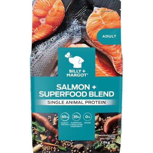 Billy + Margot Salmon and Superfood Dry Dog Food 1.8kg