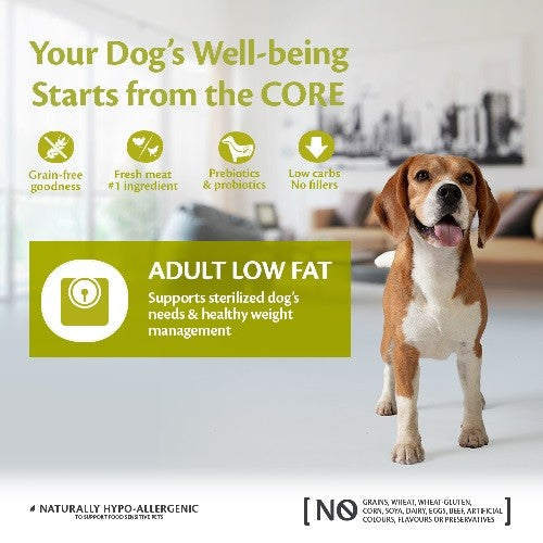 Wellness CORE Low Fat Turkey Grain Free Adult Dry Dog Food 10kg