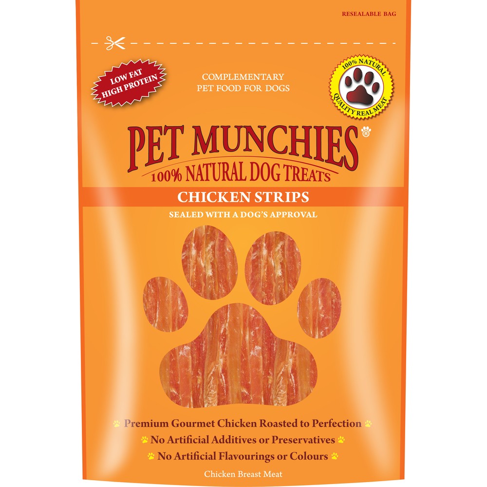 Pet Munchies Dog Treats - Chicken Strips 90g