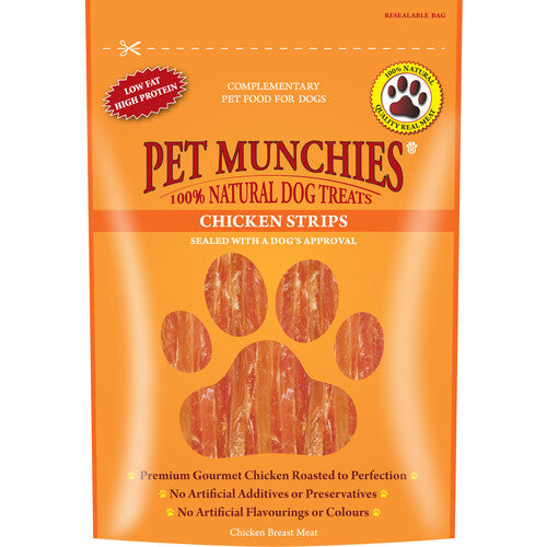 Pet Munchies Dog Treats - Chicken Strips 90g