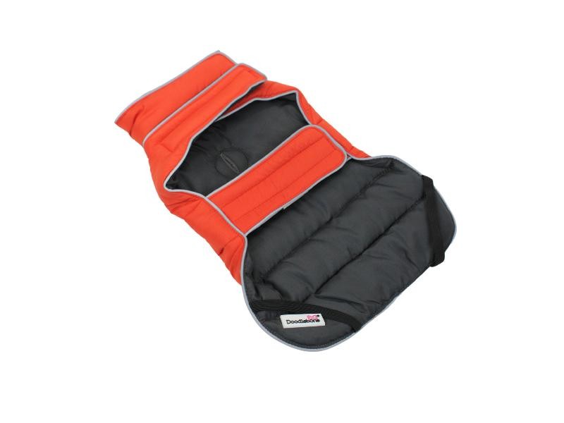 Doodlebone Puffer Jacket Pumpkin & Smoke Size 1-3
