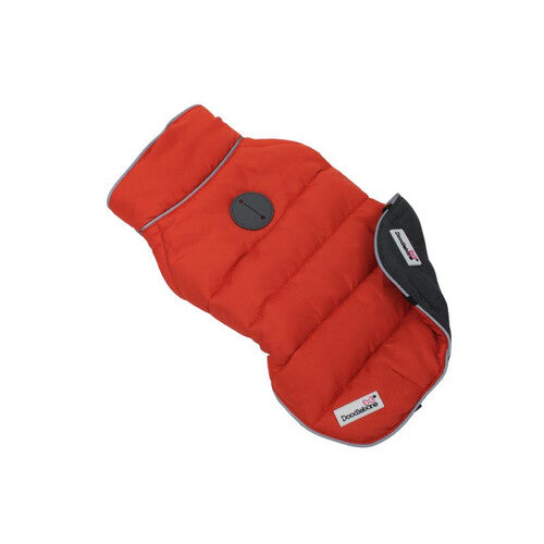 Doodlebone Puffer Jacket Pumpkin & Smoke Size 3-5