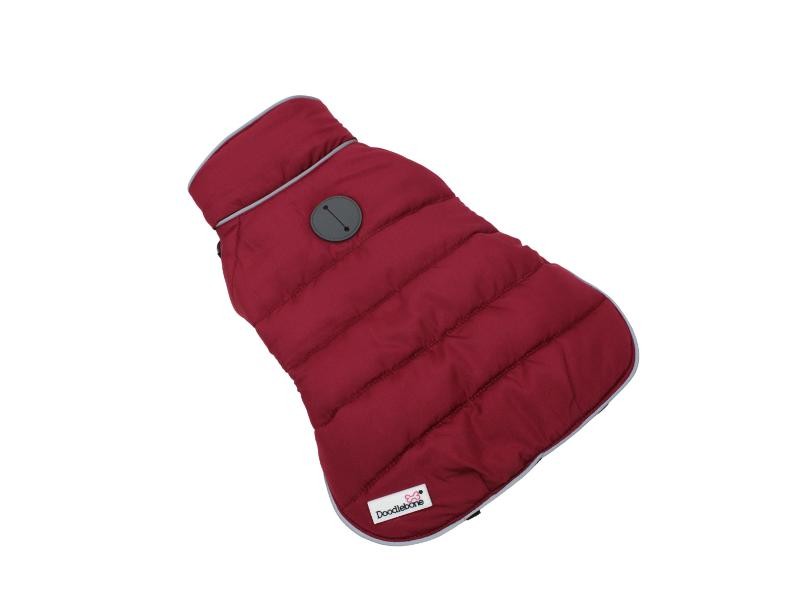 Doodlebone Puffer Jacket Punch & Burgundy Size 5-7 Small