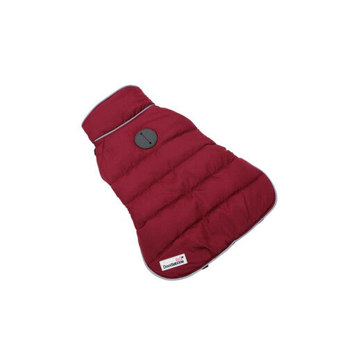 Doodlebone Puffer Jacket Punch & Burgundy Size 5-7 Small