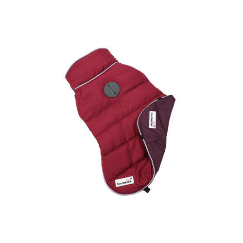 Doodlebone Puffer Jacket Punch & Burgundy Size 5-7 Small