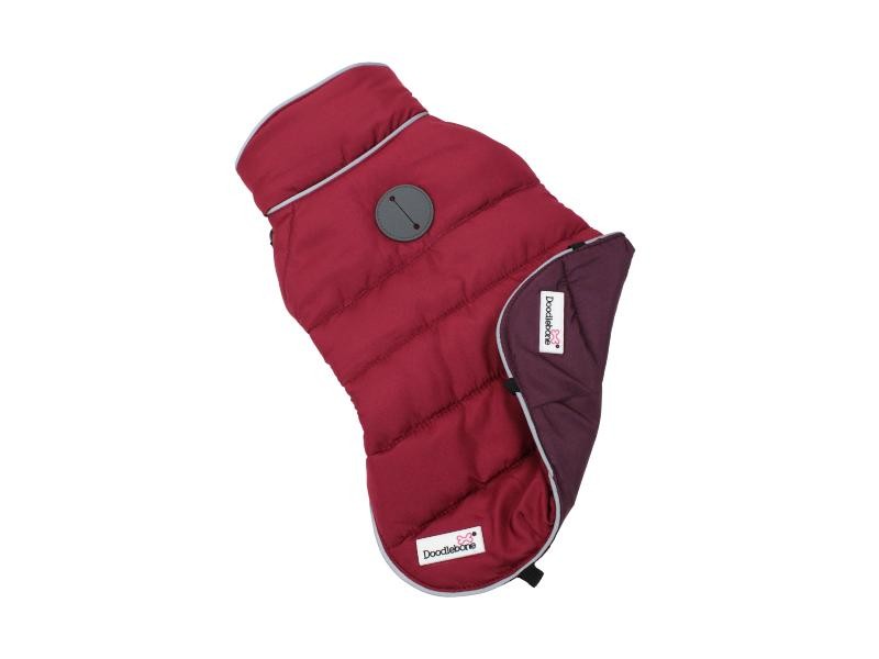 Doodlebone Puffer Jacket Punch & Burgundy Size 5-7 Small