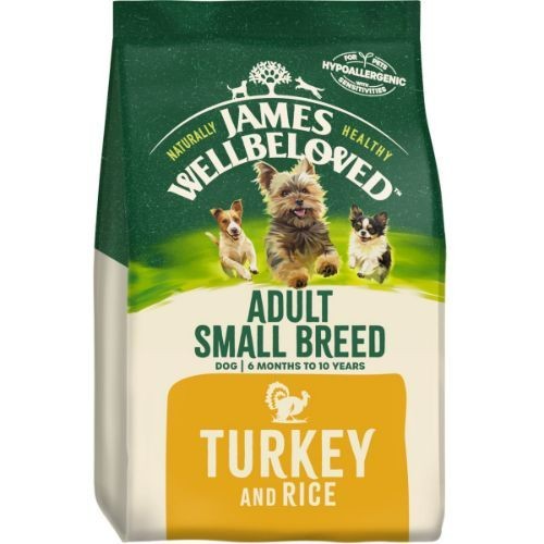 James Wellbeloved Dog Food Adult Small Breed with Turkey and Rice 1.5kg
