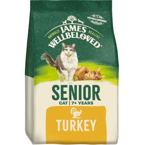 James Wellbeloved Senior Cat Food with Turkey 4kg