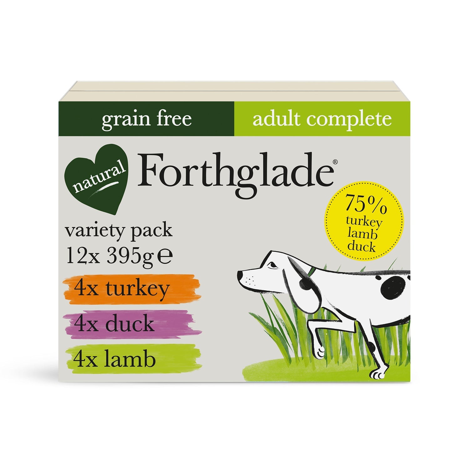 Wet Dog Food - Turkey, Duck & Lamb Variety Pack (12x395g)