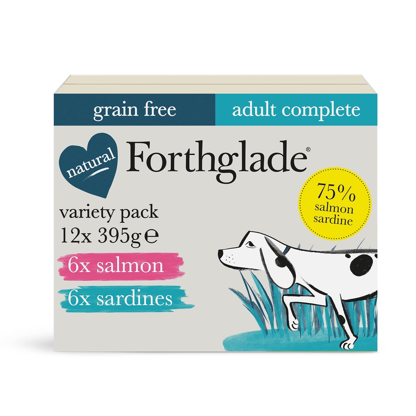Wet Dog Food - Salmon & Sardines Variety Pack (12x395g)