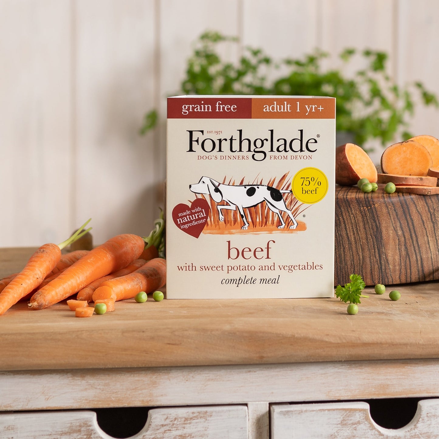 Beef with Sweet Potato & Vegetables Natural Wet Dog Food