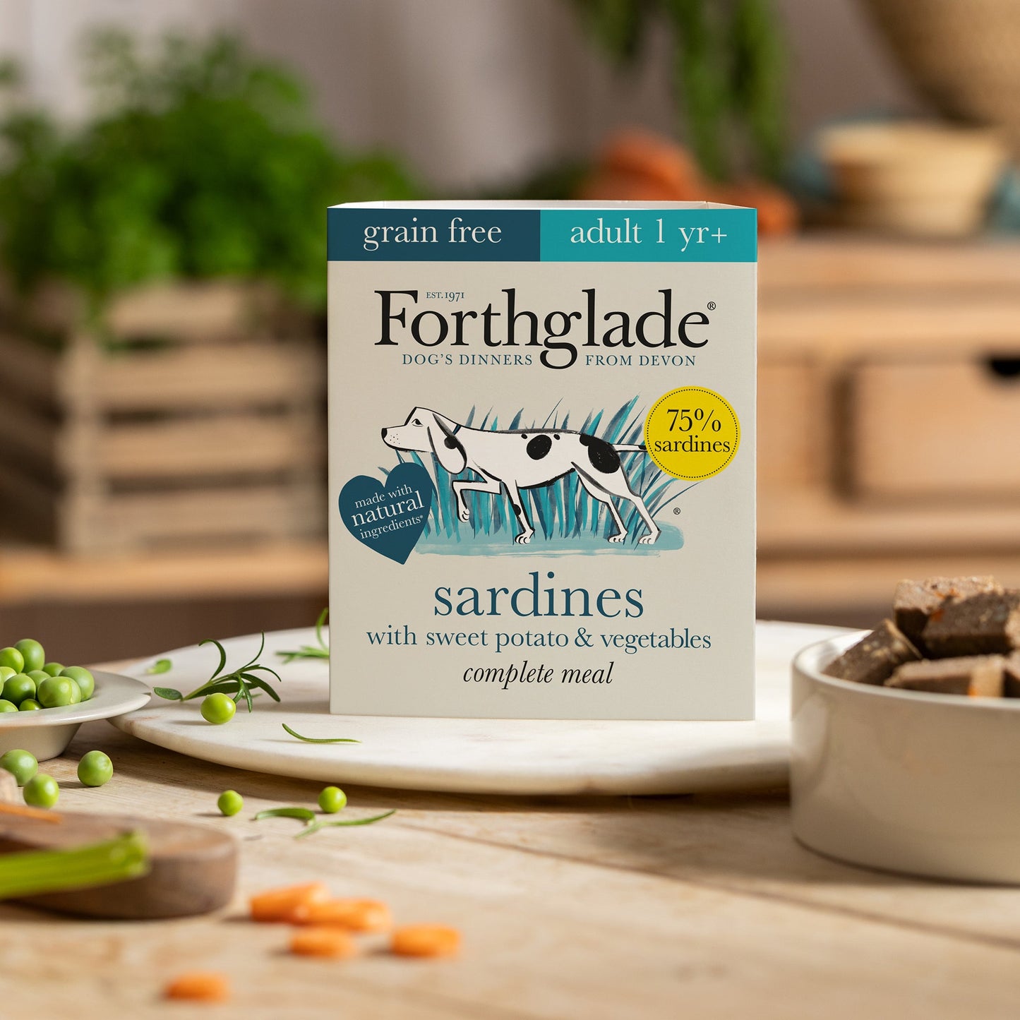 Sardines with Sweet Potato & Vegetables Natural Wet Dog Food