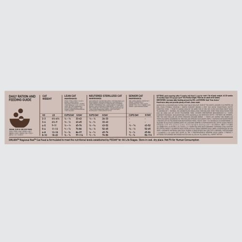 Orijen Regional Red Dry Cat Food Grain Free All Life Stages 5.4kg