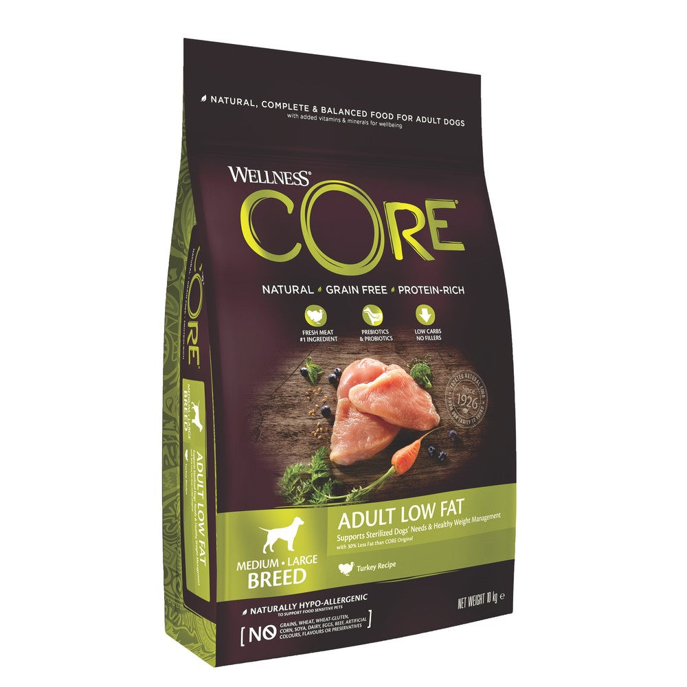 Wellness CORE Low Fat Turkey Grain Free Adult Dry Dog Food 10kg