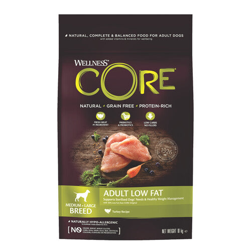 Wellness CORE Low Fat Turkey Grain Free Adult Dry Dog Food 10kg
