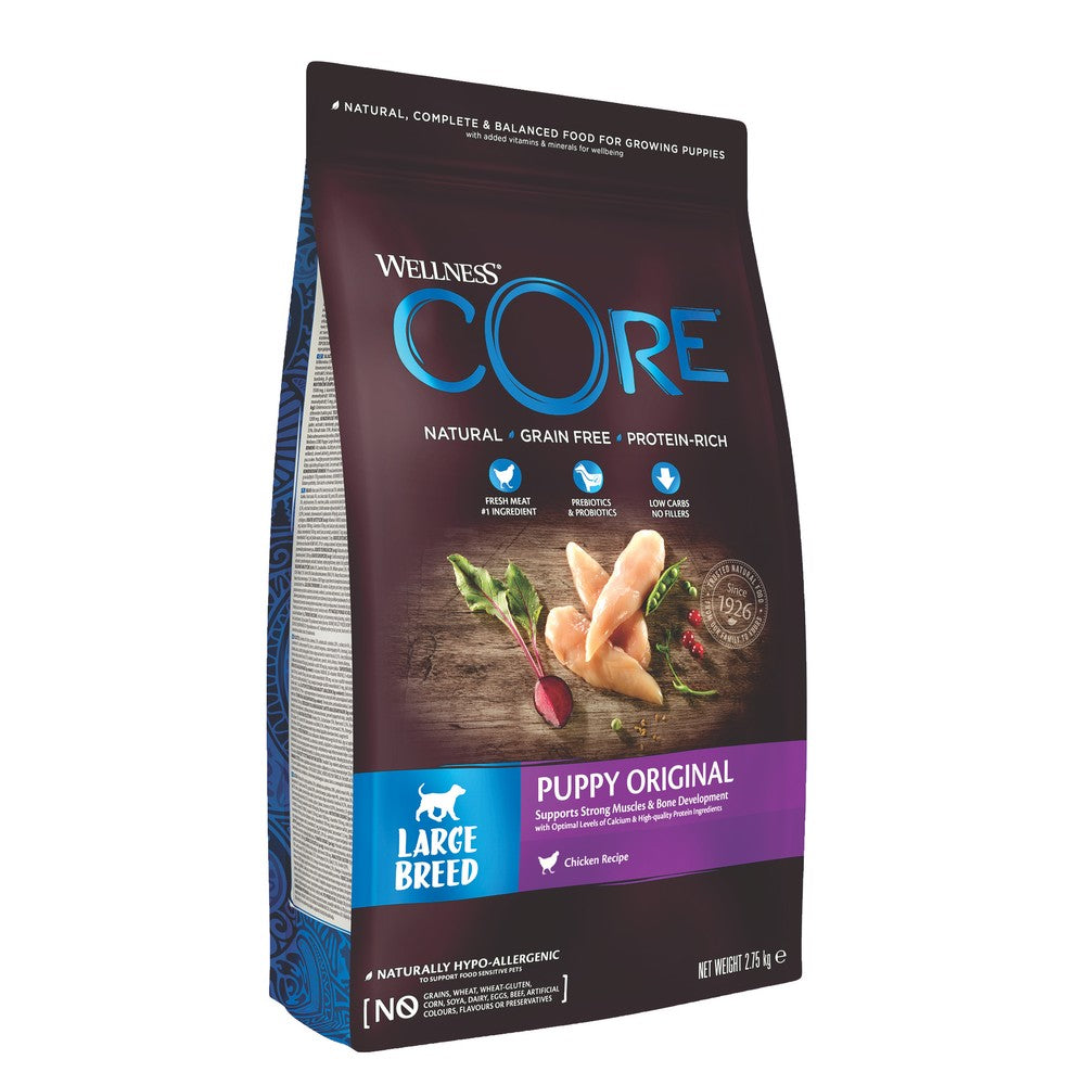 Wellness CORE Grain Free Dry Puppy Food for Large Breeds Chicken 2.75kg