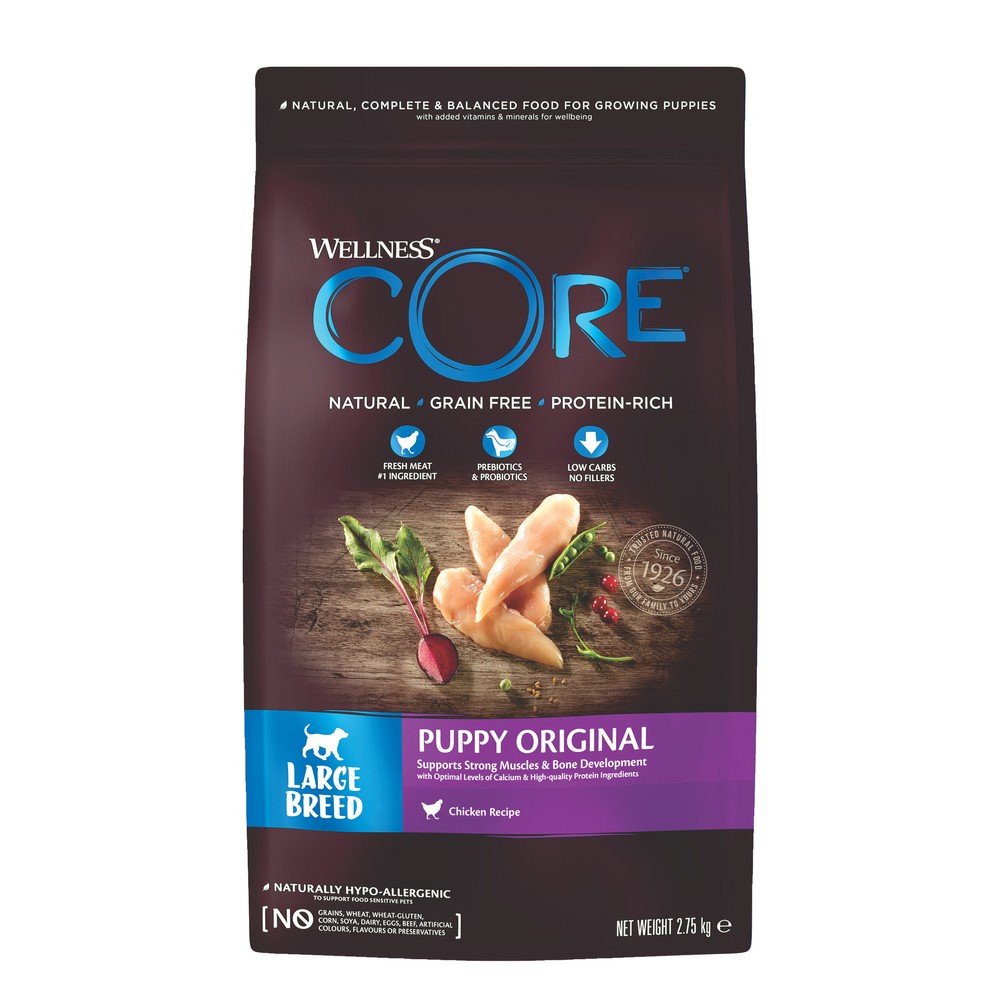 Wellness CORE Grain Free Dry Puppy Food for Large Breeds Chicken 2.75kg